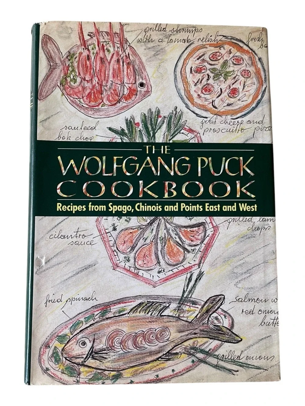 Vintage 1986 “The Wolfgang Puck Cookbook” by W. Puck HC DJ Random House First Ed